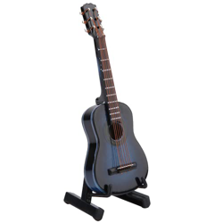 Tonsa Decorazione per Chitarra, Chitarra da Tavolo in Miniatura, da Esposizione per Regalo(Blu, 10 cm) en oferta