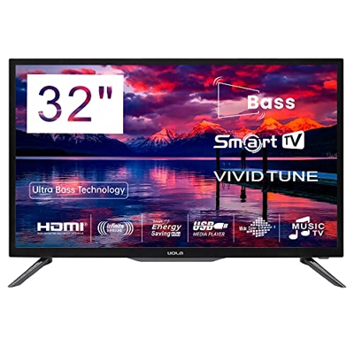 Uola N32M1 Smart TV 32’’ Pollici con Schermo LED HD 1366 * 768, 16:9, DVB-T2/S2, Wi-Fi, 8 ms, 200 CD/m2, Miracast, Speaker Audio 20W, Android 9.0, 2 x
