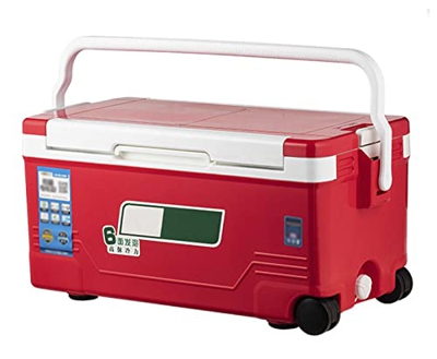 GYAM Congelatore da 38L, Refrigeratore da Esterno con Ruote, Incubatrice per Alimenti, Tirante Telescopico, Pesca Scatola per La Conservazione della F