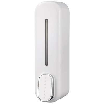 Tiamu Dispenser di Sapone per Montaggio un Parete, Dispenser di Gel Doccia Shampoo Liquido per Mani da 350 Ml per Bagno Cucina Ufficio Bianca