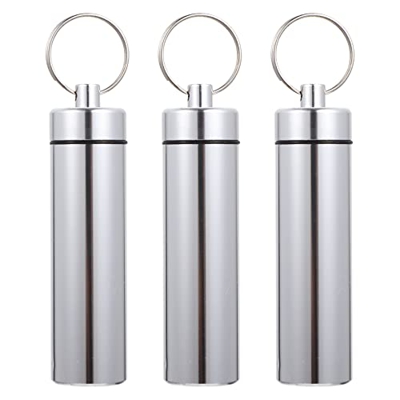 LIFKOME 3Pcs Porta Portatile Stuffi in Metallo Stufficks Contenitore con Portaboncino di Cotone per Escursionismo da Campeggio da Picnic per Campeggio