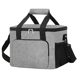 SPRINGOS Borsa termica da 30 l, con tracolla, in pellicola di alluminio, per picnic, per la spesa, per la spesa e le bevande precio