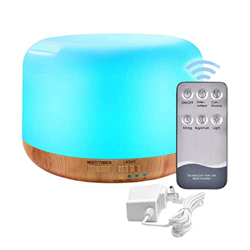 Sanfiyya Diffusore aromaterapico, diffusore Olio Essenziale da 300 ml di diffusore aromaterapico Sonico umidificatore a Nebbia con nevicello di Contro características