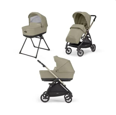 Inglesina AA52P0NLB, Passeggino marca inglese Modello System Duo Electa Nolita Beige, Taglia Unica