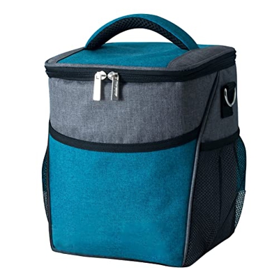 Borsa Termica Portatile, Borsa per Consegna di Alimenti, Impermeabile Contenitore Cibo, Borsa Frigo Zaino con Tracolla Regolabile, Pieghevole Schiscet