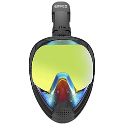 QHYTL Maschera da Snorkeling Integrale, Sistema di respirazione d'Acqua Dry Top Anti-infiltrazione, Maschera da Sub di Sicurezza Anti-Appannamento e P precio