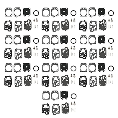 Tiamu 10 Pezzi Riparazione Carburatore Ricostruire Kit Ago Guarnizione per K20-WYJ Toro Homelite Trimmer