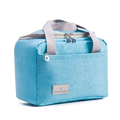 Borsa da pranzo isolata in nylon addensato Durevole contenitore per pranzo impermeabile Borse per protezione del calore portatile - Accessori escursio