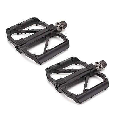 Eastuy Pedali per mountain bike, pedali universali a piattaforma in lega di alluminio leggera e antiscivolo, per biciclette da viaggio, ecc