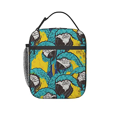 Pappagalli Picnic Contenitore Pranzo Impermeabile Portatile Borsa Frigo Portatile Borsa Termica Borsa Refrigerata Per Campeggio, Spiaggia 11X21X26Cm