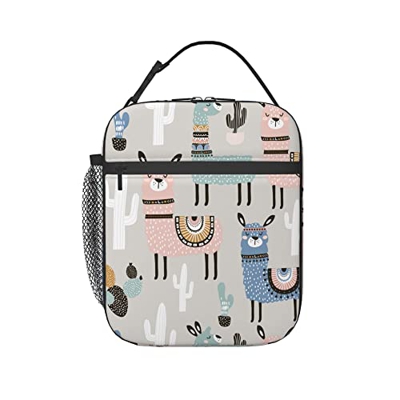 Cactus Di Cammello Borsa Termica Premium Borsa Refrigerata Rimovibile Borsa Del Pranzo Portatile Borsa Frigo Per Adulti, Pesca 11X21X26Cm