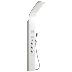 COLONNA DOCCIA PARETE ATTREZZATA MULTIFUNZIONE IDROMASSAGGIO NILO Bianca en oferta