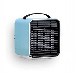 Samnuerly Mini Aria condizionata USB Piccolo refrigeratore d'Aria Desktop Portatile Ventilatore di refrigerazione Doppi Serbatoi Luci Colorate a LED P precio
