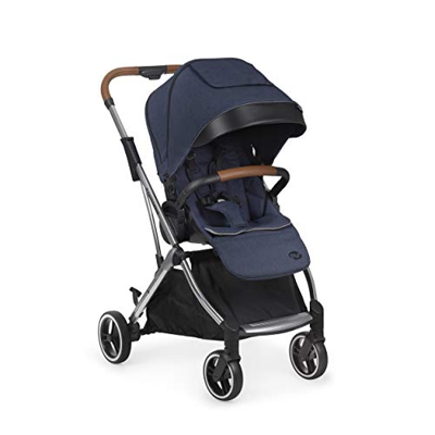 ms 21413 – Passeggino grande montecarlo, cappottina estensibile, pieghevole facile e compatto, unisex, blu marino