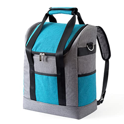 ASHLGQB Zaino Termico Grande, Borsa Termica Porta Pranzo, Zaino Refrigerante con Tracolla Regolabile, Borsa Porta Oggetti Pieghevole, Pieghevole Conte precio