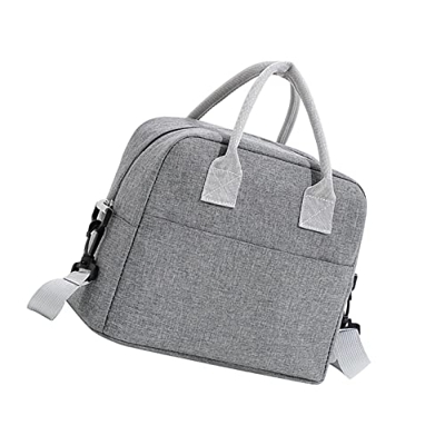 SM SunniMix Borsa isolata Pacchetto isolante termico portatile riutilizzabile impermeabile per esterno, grigio
