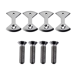 ZHIHUAN Xzhen Piatta for Pedale for Biciclette in Bicicletta PRO Titanium Compatibile con speedplay Zero 4 Tacchetti 4 bulloni in Bicicletta Sostituir características