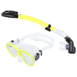 YECK Set da Snorkeling per Adulti, Occhiali in Vetro temperato Set da Snorkeling a Prova di Esplosione con Tubo da Snorkeling Dry Top per Immersioni s precio