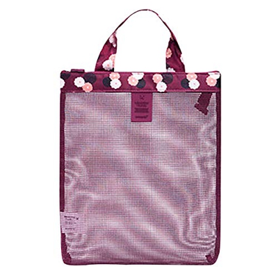 Borsa da spiaggia da viaggio a spalla da spiaggia all'aperto in rete da spiaggia all'aperto borsa a rete borsa per pulizie e organizzatori idee per la