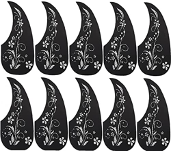 TOPofly Guitars Gear, Acoustic Guitar Pick Guards 2 Colori Modello di Fiori Anti Scratch Tearcrop Modello Flower Guitar PkeyGuard Adesivi 10pcs/Set (S en oferta