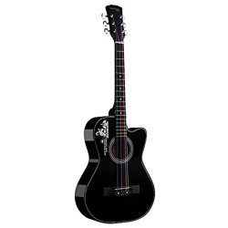 Male Female Self-Study Adult Youth Folk Minimalism Multicolor 38 inch Beginner Guitar Acoustic Guitar with Guitar Case Strap Set of Chord Tuner Capo precio