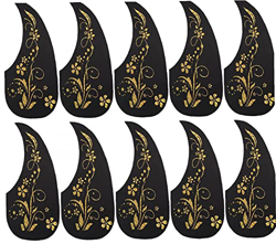 TOPofly Guitars Gear, Acoustic Guitar Pick Guards 2 Colori Modello di Fiori Anti Scratch Tearcrop Modello Flower Guitar PkeyGuard Adesivi 10pcs/Set (G características