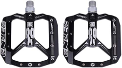 WJJ Mountain Bike Pedale Ultralight della Bici della Strada del Pedale della Bicicletta della Lega di Alluminio Kelos Equipment Parts (Color : Black) en oferta