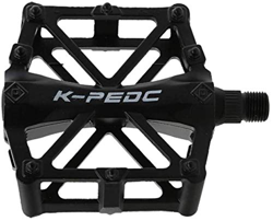 WJJ 1 Paio Mountain Bike Pedale Metallo Bicicletta pedana Piatta Pedali for Strada Mountain Bike Bicicletta della Strada, Colore: Nero (Color : Black) en oferta