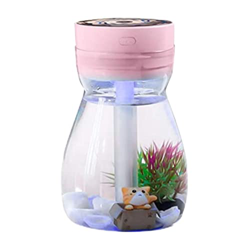 Mini umidificatore, umidificatore aria nebbia Umidificatore desktop USB simpatico bottiglia di spruzzatore ad aria fresca con luce a led precio