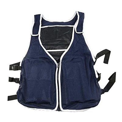 Maodom 10 gilet per ghiaccio estivo rinfrescante, regolabile, con set di 4 confezioni di raffreddamento per escursionismo, zaino in spalla, pesca, cor