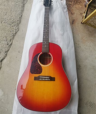 41 Inches Slope Shoulder Acoustic Guitar Handed 6 String Beginner Guitar Guitar (Color : Acoustic with Case) (Acoustic with Case)