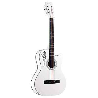 Male Female Self-Study Adult Youth Folk Minimalism Multicolor 38 inch Beginner Guitar Acoustic Guitar with Guitar Case Strap Set of Chord Tuner Capo