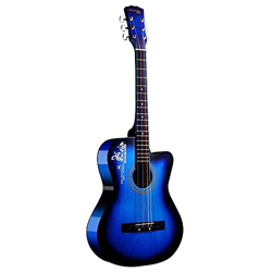 Male Female Self-Study Adult Youth Folk Minimalism Multicolor 38 inch Beginner Guitar Acoustic Guitar with Guitar Case Strap Set of Chord Tuner Capo características