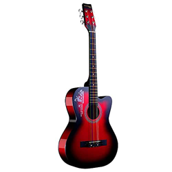 Male Female Self-Study Adult Youth Folk Minimalism Multicolor 38 inch Beginner Guitar Acoustic Guitar with Guitar Case Strap Set of Chord Tuner Capo características