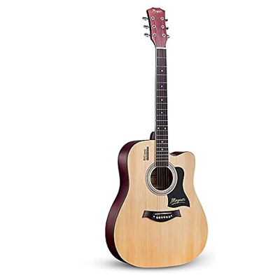 41 inch Beginner Student Female Male Practice Acoustic Classic Minimalist Aesthetic Acoustic Guitar Guitar with Guitar Case Shoulder Strap Chord Picks