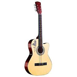 Male Female Self-Study Adult Youth Folk Minimalism Multicolor 38 inch Beginner Guitar Acoustic Guitar with Guitar Case Strap Set of Chord Tuner Capo en oferta