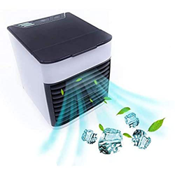 VVLXRIC Ventilatore USB - con Luci A LED A 7 Colori Climatizzatore per Auto, USA Solo Acqua Pulita Raffrescatore Auto - Ufficio A Casa Lavoro All'Aper precio