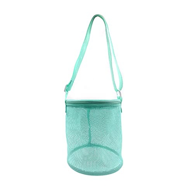 Borsa da spiaggia in rete con dispositivo di raffreddamento isolato per bambini, estate, mare, in schiuma, per adulti, 2 (verde, taglia unica)