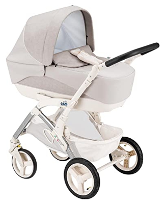 CAM Il Mondo del Bambino - art.897025/T917 - Sistema Modulare Dinamico Romantic - carrozzina, passeggino, seggiolino auto e borsa - made in Italy - pe