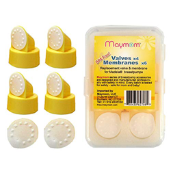 Replacement Valve and Membrane for Medela Breastpumps (Swing, Lactina, Pump in Style), 4x Valves/6x Membranes, Part #87089; Repaces Medela Valve and M en oferta
