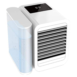 GVFTG Raffreddatore d'Aria USB Portatile da Tavolo, Mini Condizionatore d'Aria Personale con Potente Filtrazione di Raffreddamento E Tenda di Ghiaccio precio
