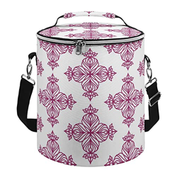 Joyyoq Grande Borsa Termica per Il Pranzo per Uomini E Donne - Impacco di Ghiaccio Rotondo Pieghevole con Tracolla Regolabile per Esterni, Picnic, Cam características