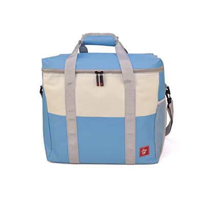IRIS - Borsa frigo blu grande | Borsa porta alimenti termica | Borsa con materiale termico extra spesso| Borsa di isolamento termico | 25 l