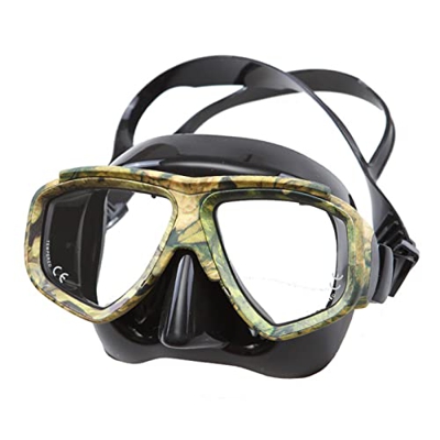 Worparsen Occhiali da immersione Camouflage Design ARA Full Face Diving Goggles antiscivolo alta chiarezza