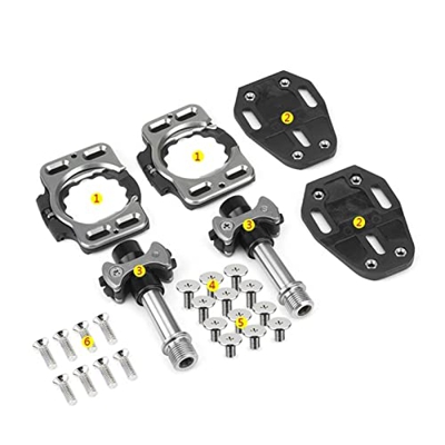 Climb The PEAK Bici da Strada Pedale in Lega di Titanio in Lega di Titanio Sprint Speciale Bicycle Pedal Pedal Pedal Accessori per la Bici (Color : Bl