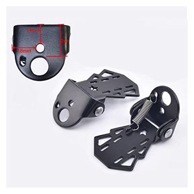 Climb The PEAK Pedalo della Piega Posteriore della Bici da 1 Pair MTB. Poggiapiedi Pieghevoli for Bici da Strada Accessori for Ciclismo Pedale for Bic