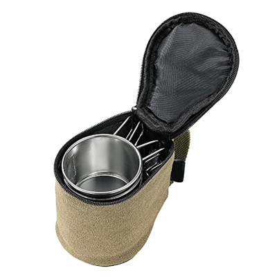 SANZH 2 Pcs Supporto Sierracup Camping | Porta container in Tela resistente all'acqua a mano | per escursionismo pedistro BBQ