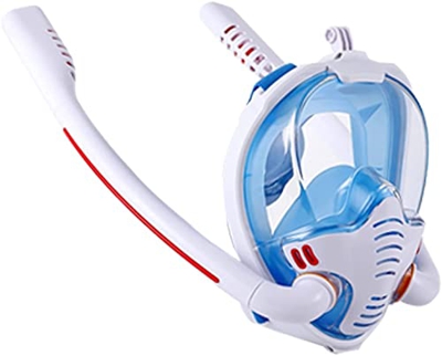Maschera da snorkeling Maschera da snorkeling per adulti a pieno facciale con design panoramico a pieno facciale-Fotocamera sportiva compatibile respi