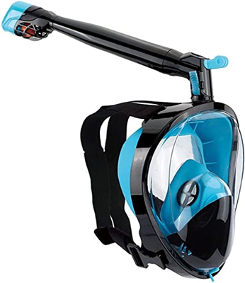 Maschera da snorkeling Maschera da snorkeling per adulti a pieno facciale Maschera da snorkeling per adulti con supporto per videocamera Sistema di re