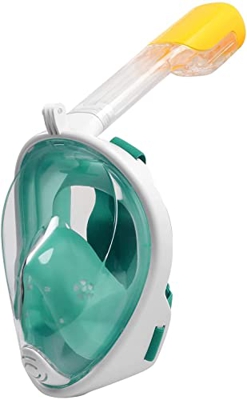 maschera da snorkeling adulto Maschera da snorkeling integrale con supporto per fotocamera, vista panoramica a 180° Maschera subacquea con sistema di 